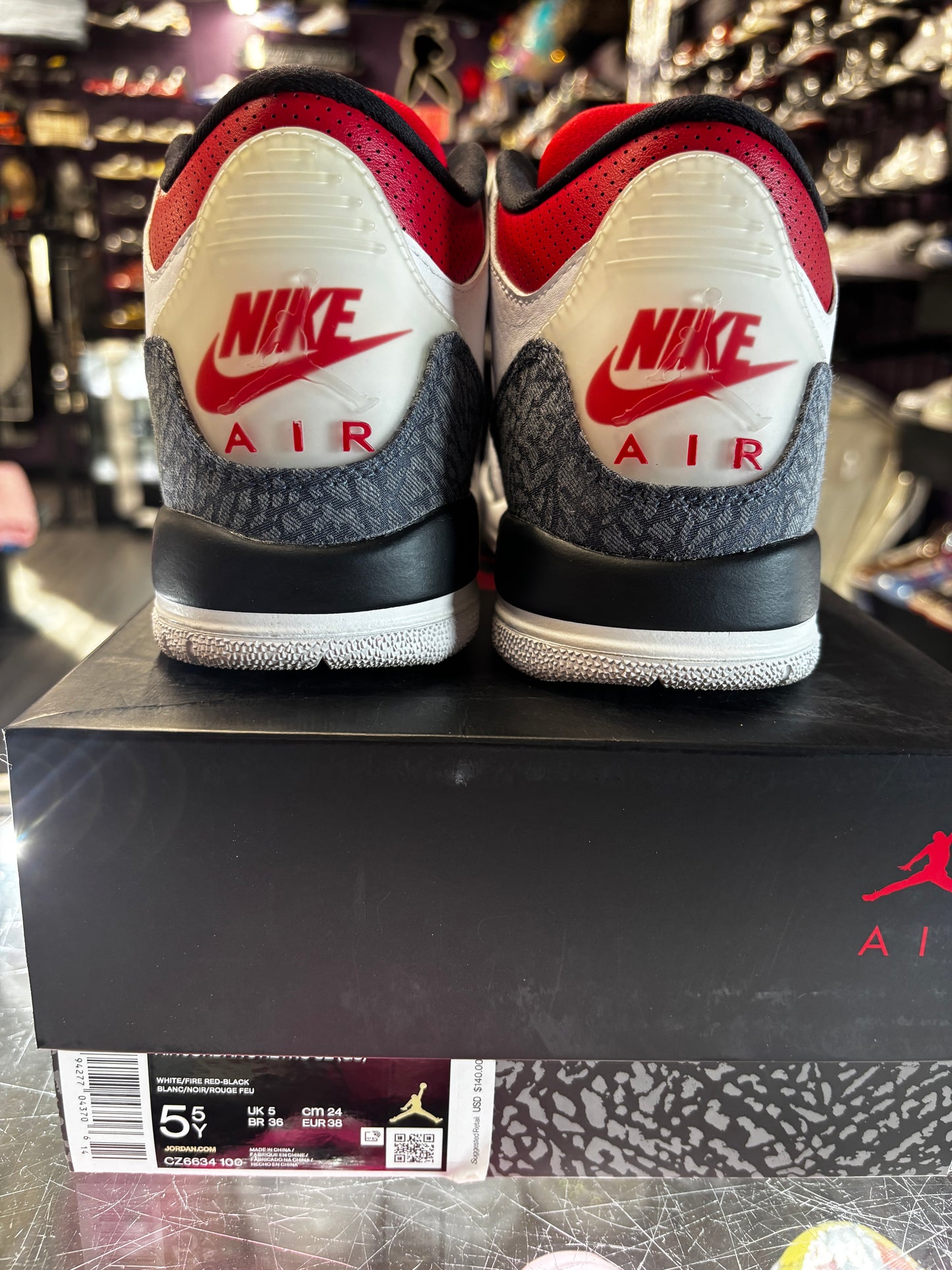 2020 Air Jordan Retro 3 "Fire Red Denim" (GS)