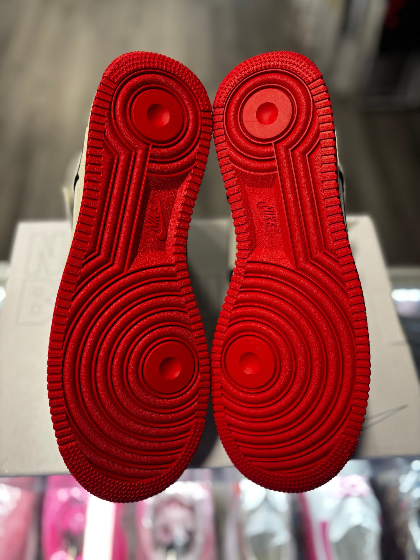 Nike Air Force 1 High "Nike ID Black Red/Grey"