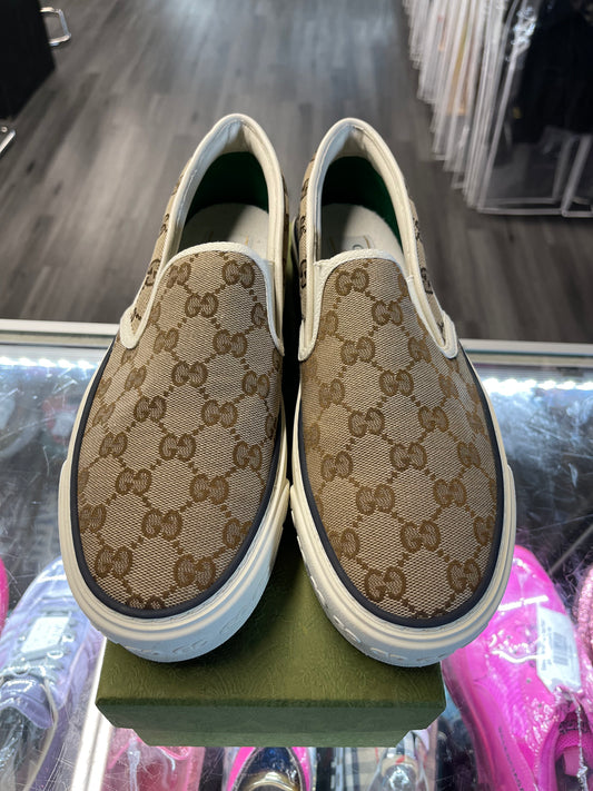 Gucci Tennis 1977 Monogram Beige Slip on