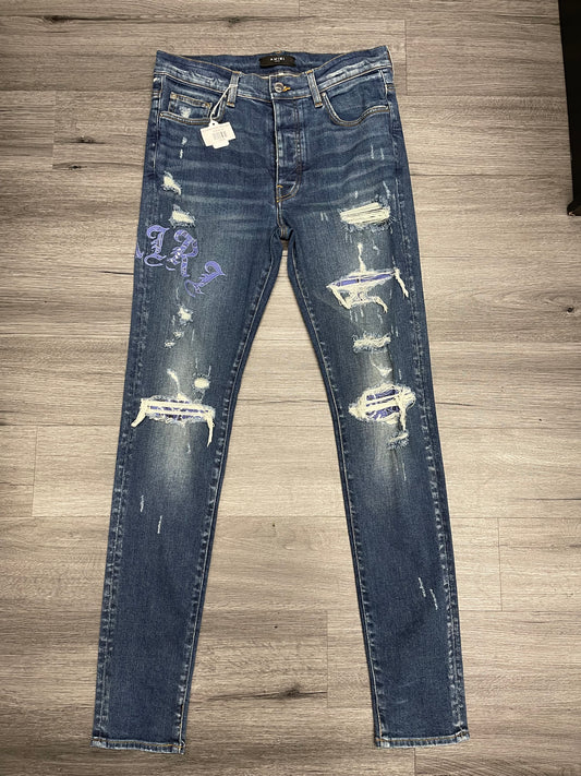 Amiri Denim Pants "Blue Bandana"
