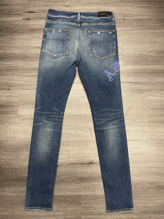 Amiri Denim Pants "Blue Bandana"
