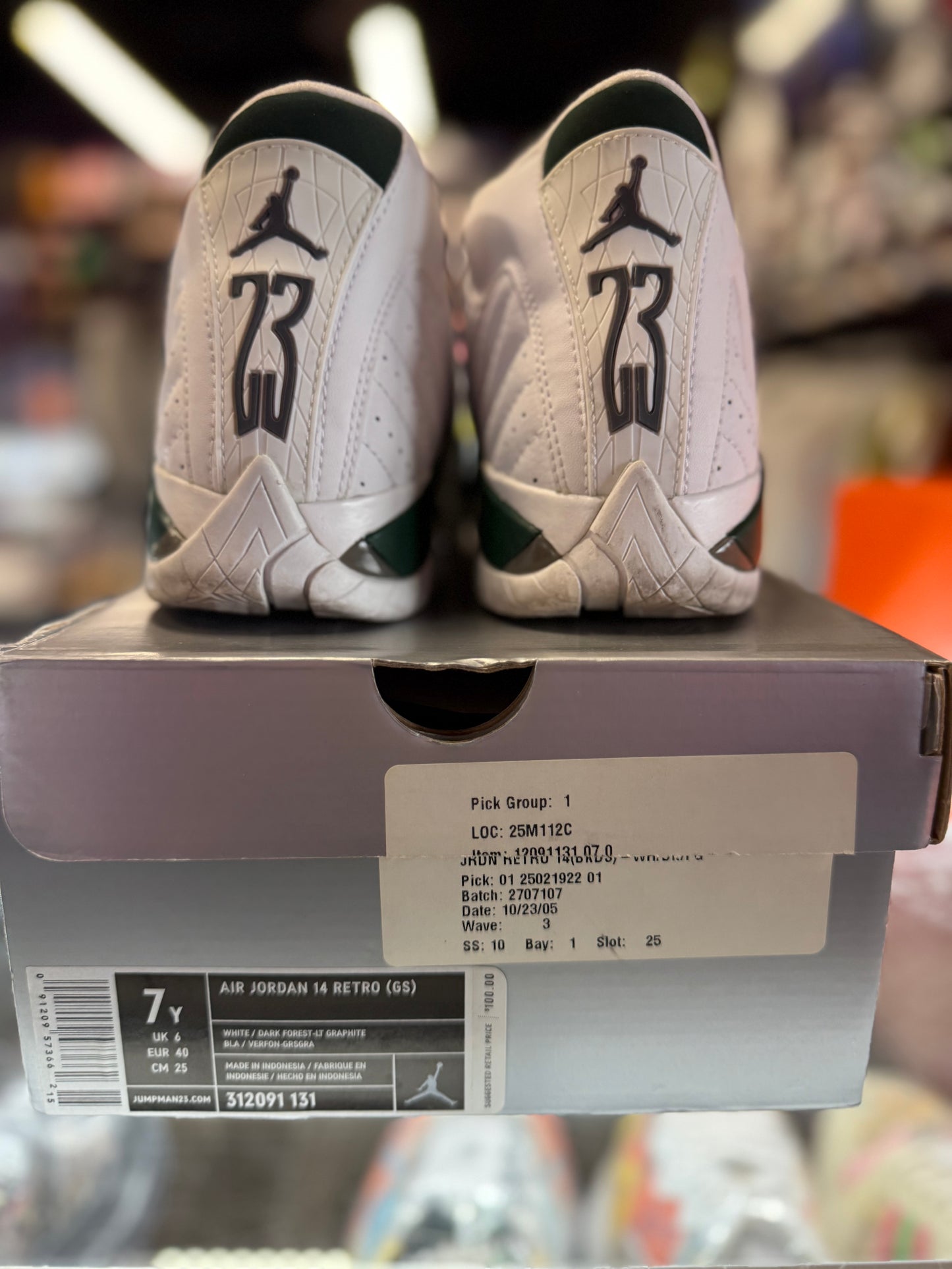 2005 Air Jordan retro 14 "Forest Green"