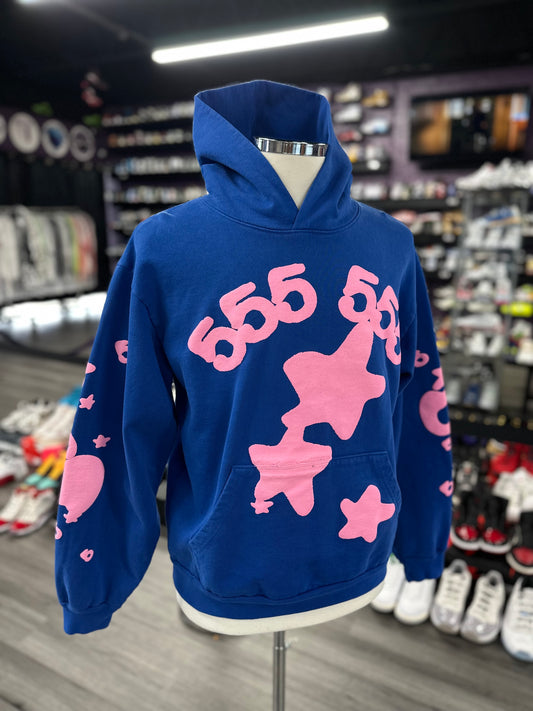Sp5der Worldwide Hoodie "Blue"