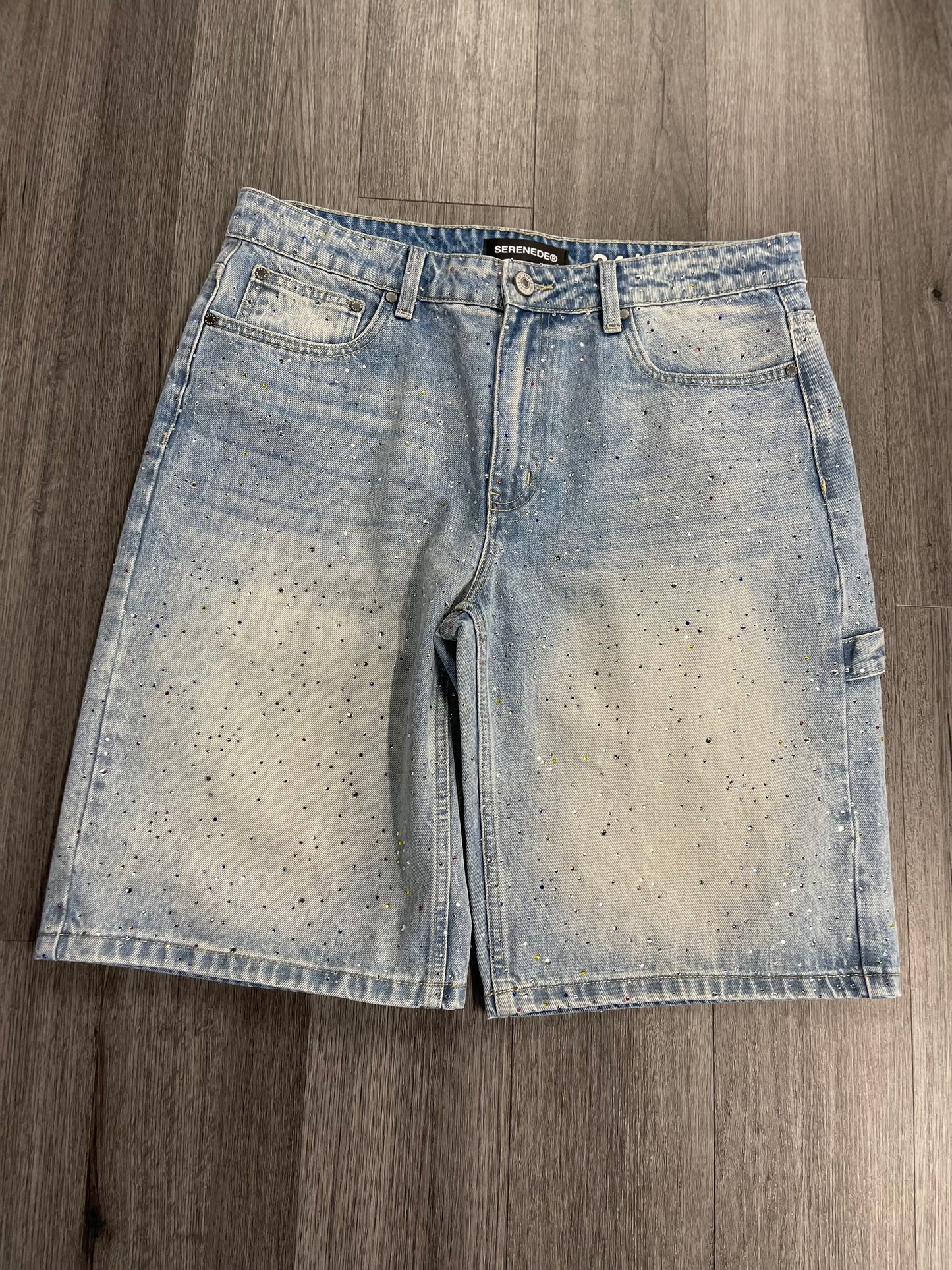 Serenede Denim Shorts "Crystals"