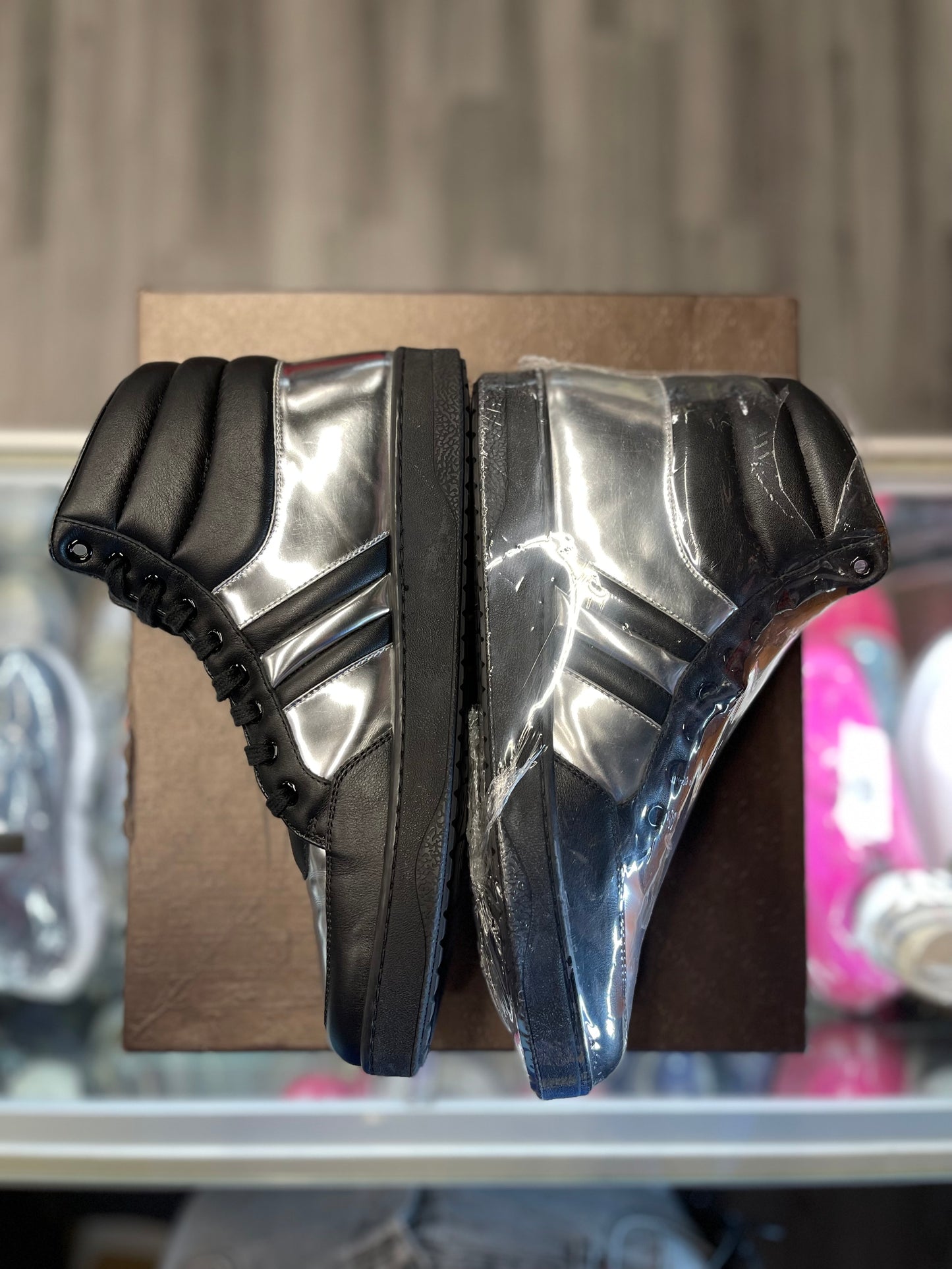 Gucci Signature Padded Leather High "Black Sliver"