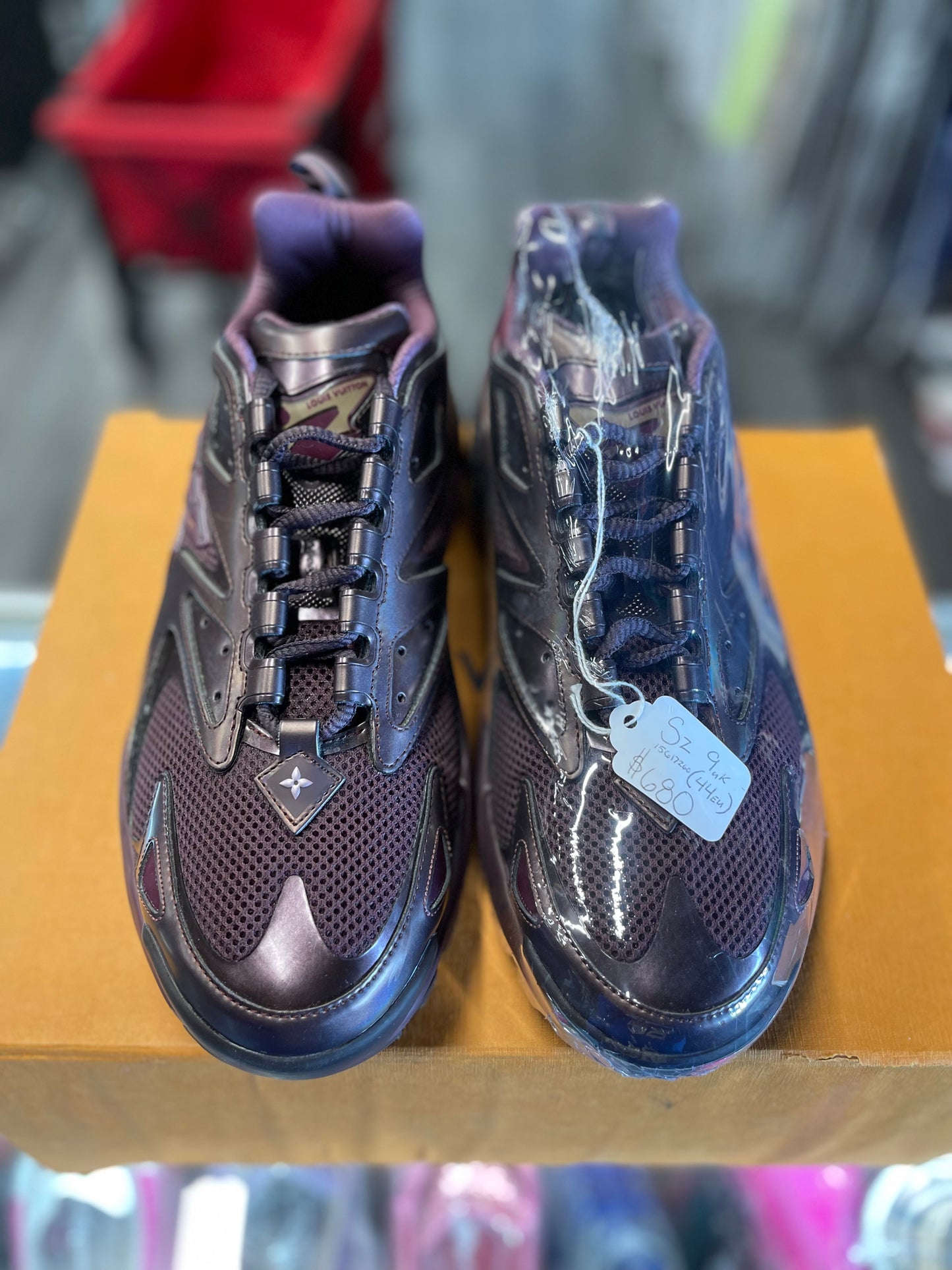 Louis Vuitton Tactic Trainers "Burgundy"
