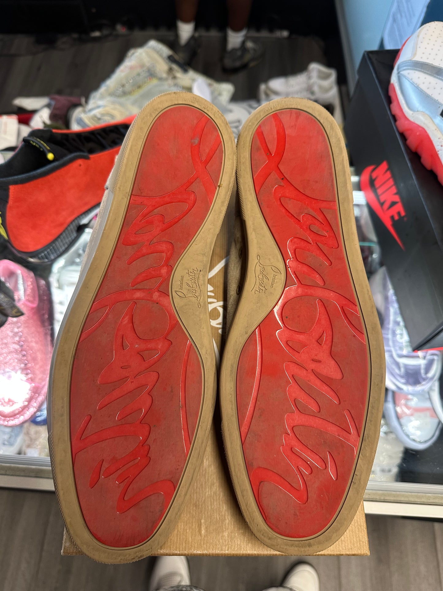 Christian Louboutin Low "Light Brown Suede"