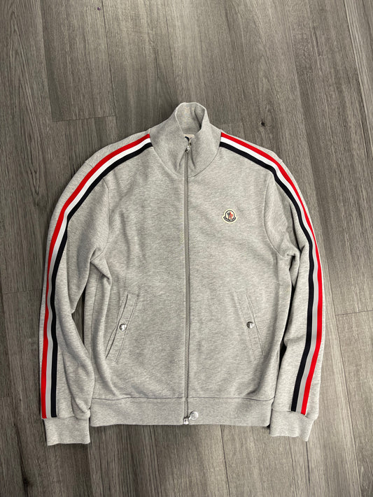 Moncler 3M Stripes Grey Zip Track Top