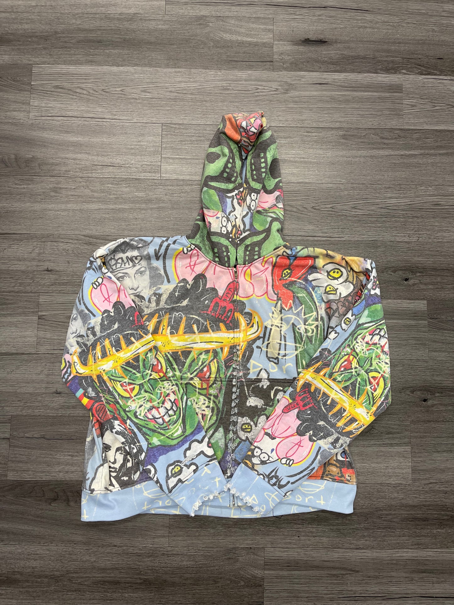 Rich Groupies Gangermatic Zip-Up Hoodie "Blue