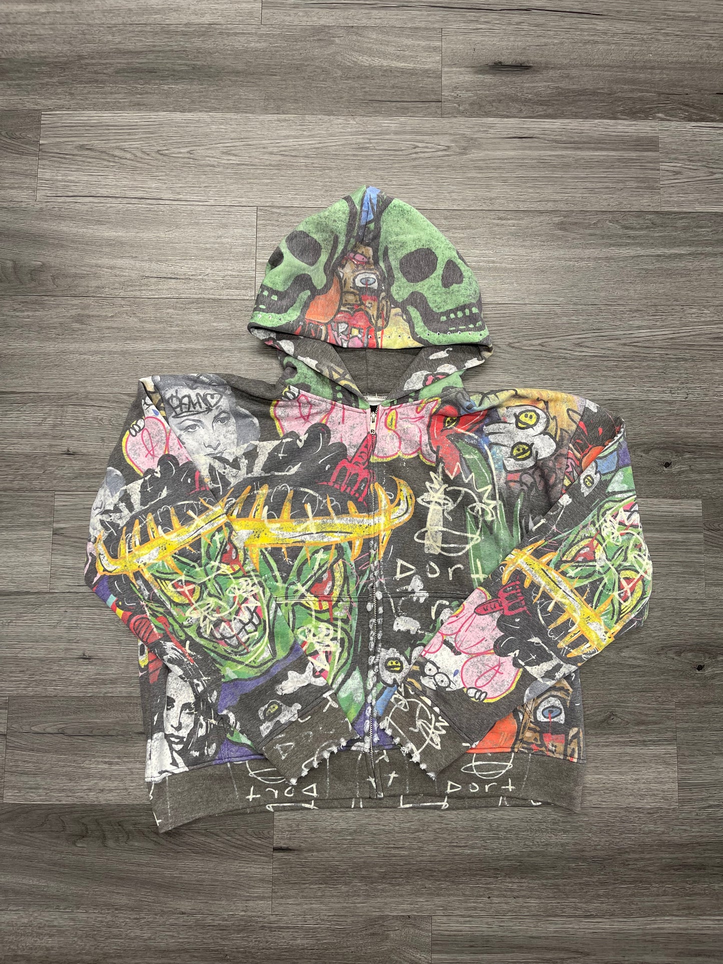 Rich Groupies Gangermatic Zip-Up Hoodie "Green"
