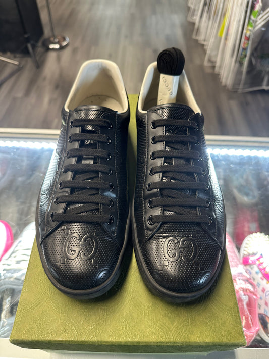 Gucci Ace Low Monogram "Black"