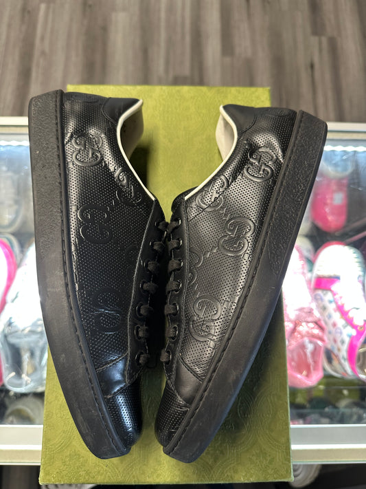 Gucci Ace Low Monogram "Black"