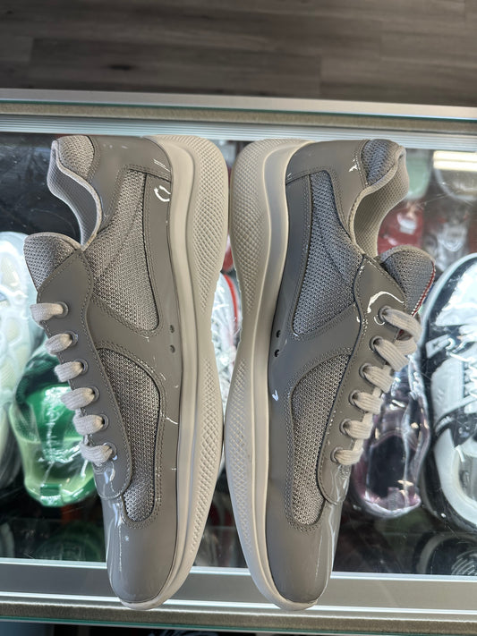 Prada America Cup Patent Low "Grey"