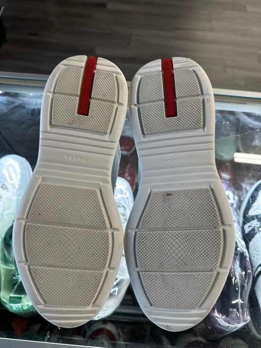 Prada America Cup Patent Low "Aqua"