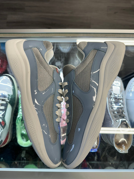 Prada America Cup Patent Low "Light Blue"