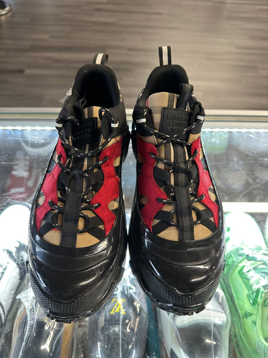 Burberry Arthur Vintage Check Sneaker "Black/Red"