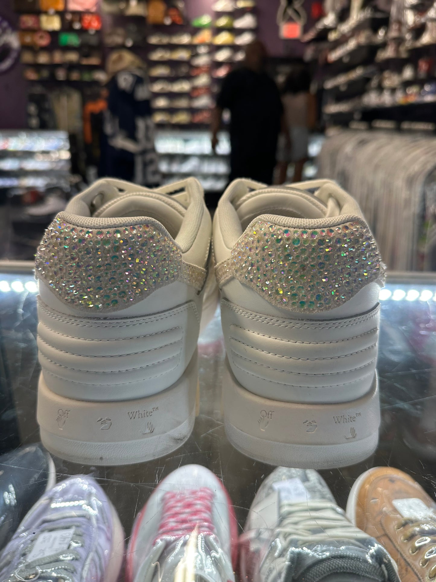 Off-White Out of Office "Crystal Embellished White"