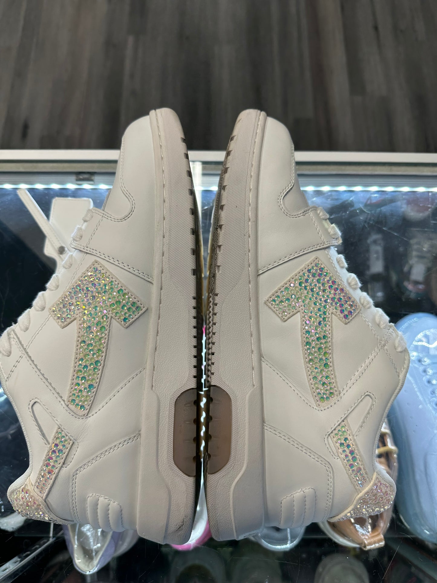 Off-White Out of Office "Crystal Embellished White"