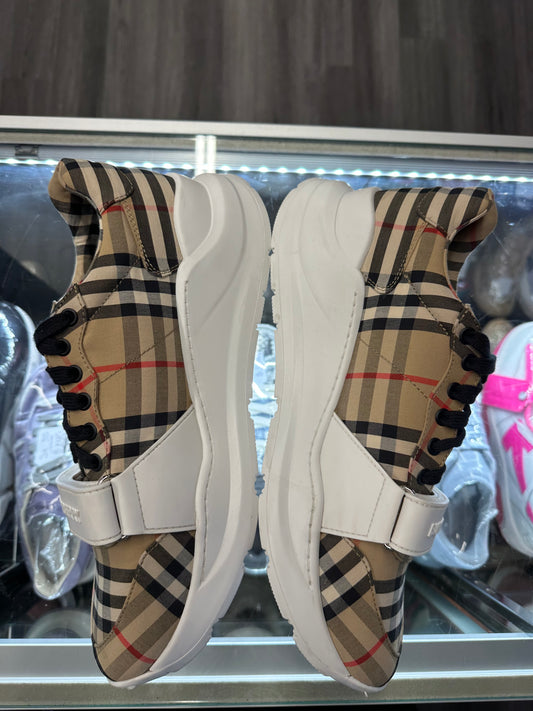 Burberry Ramsey Vintage Check Suede Leather "Archive Beige white"