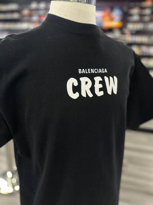 Balenciaga Crew Black Shirt