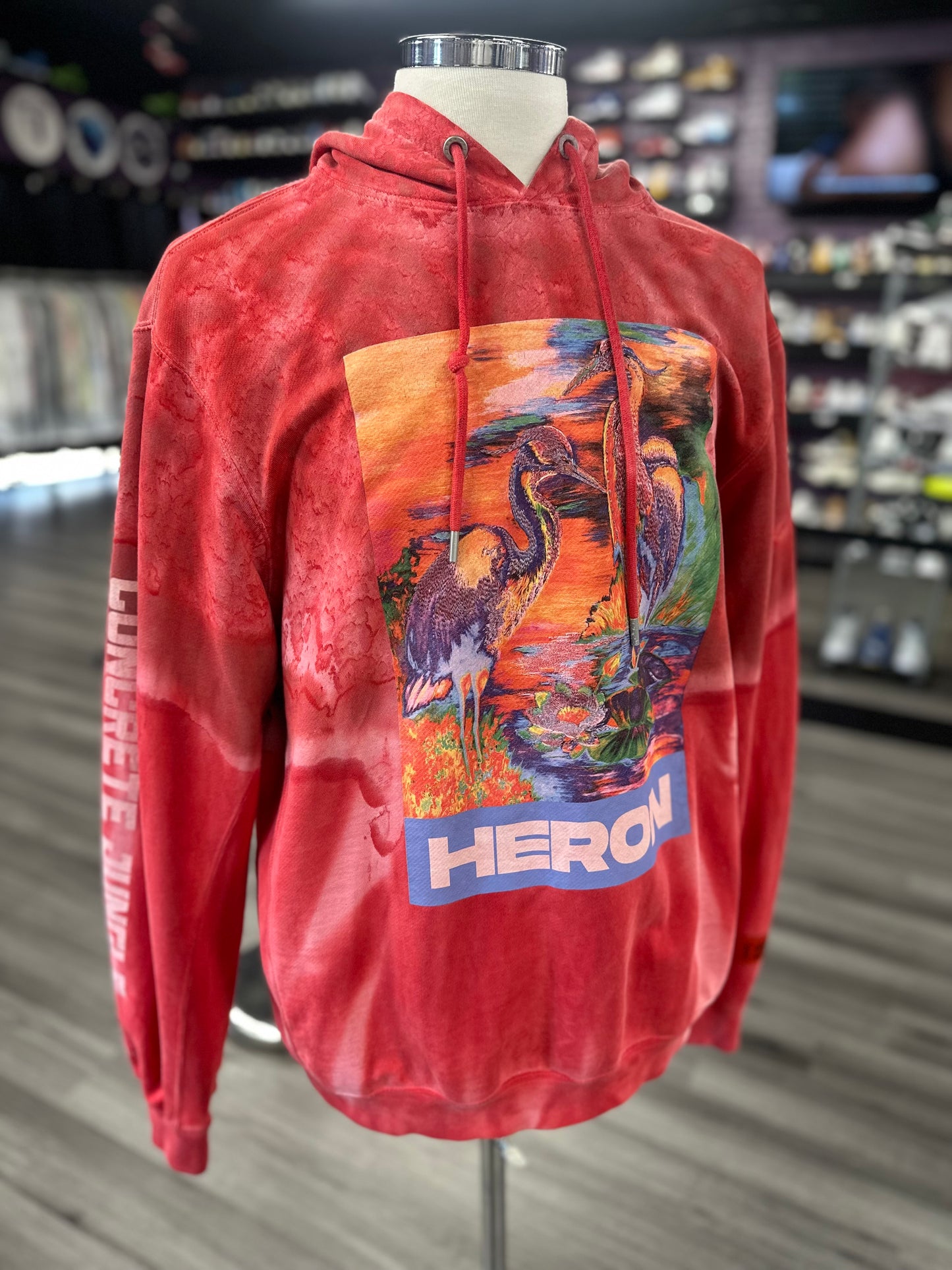 Heron Preston Hoodie "Red Tie Dye"