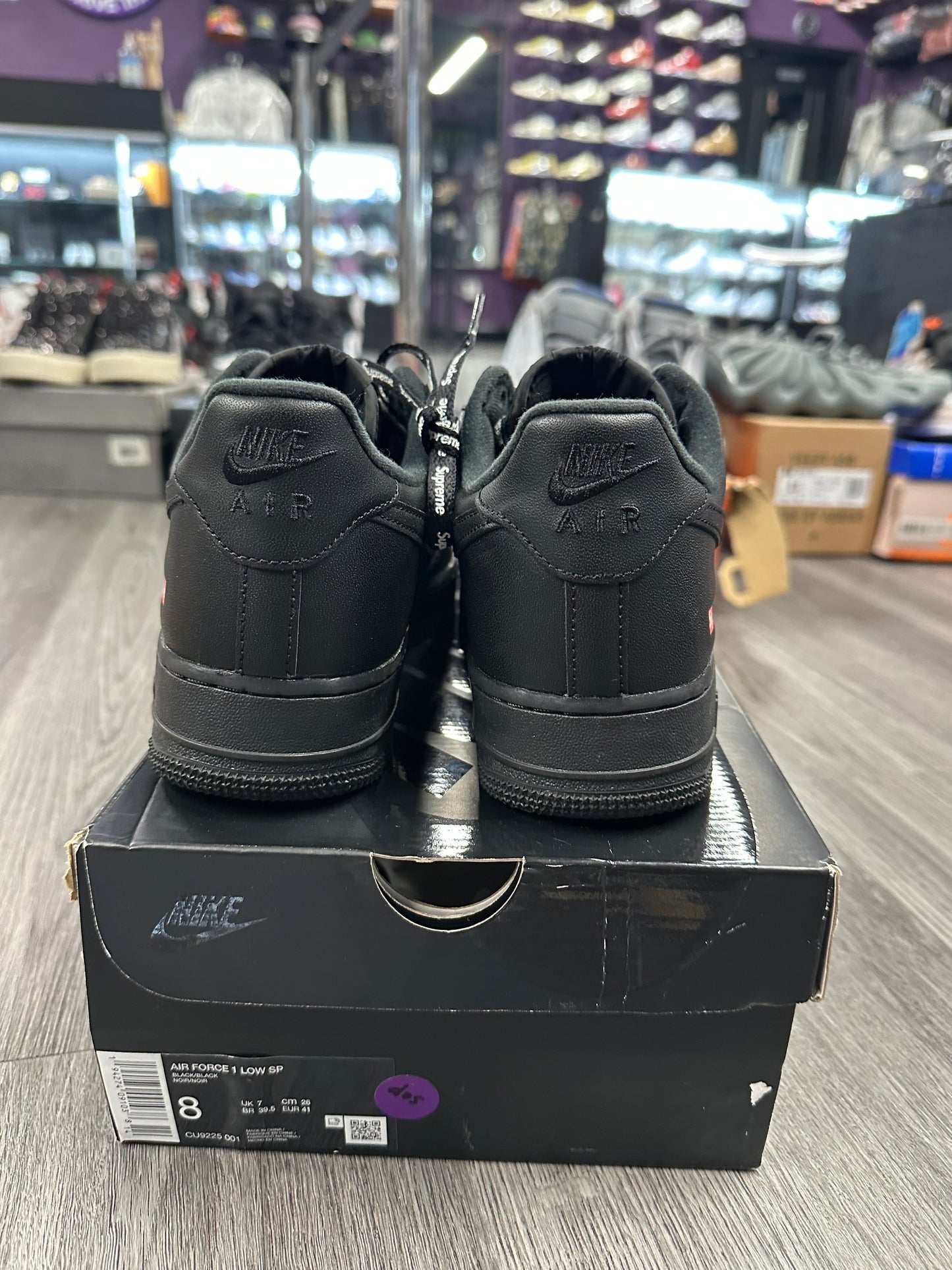 2020 Nike Air Force 1 Low "Supreme Black"