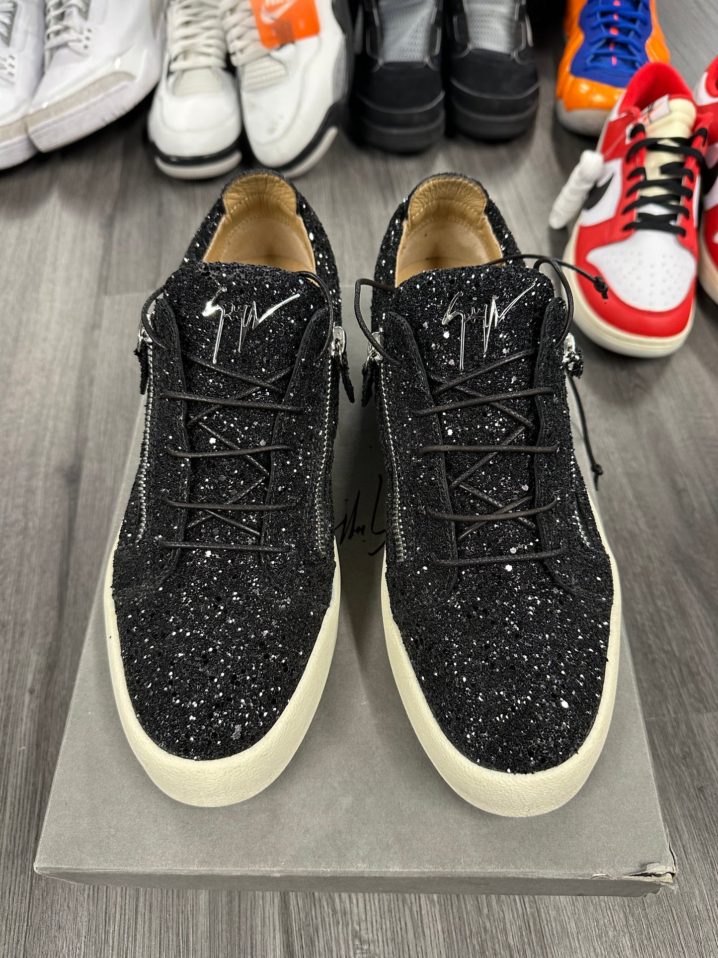 Giuseppe Zanotti Low "Black Glitter"