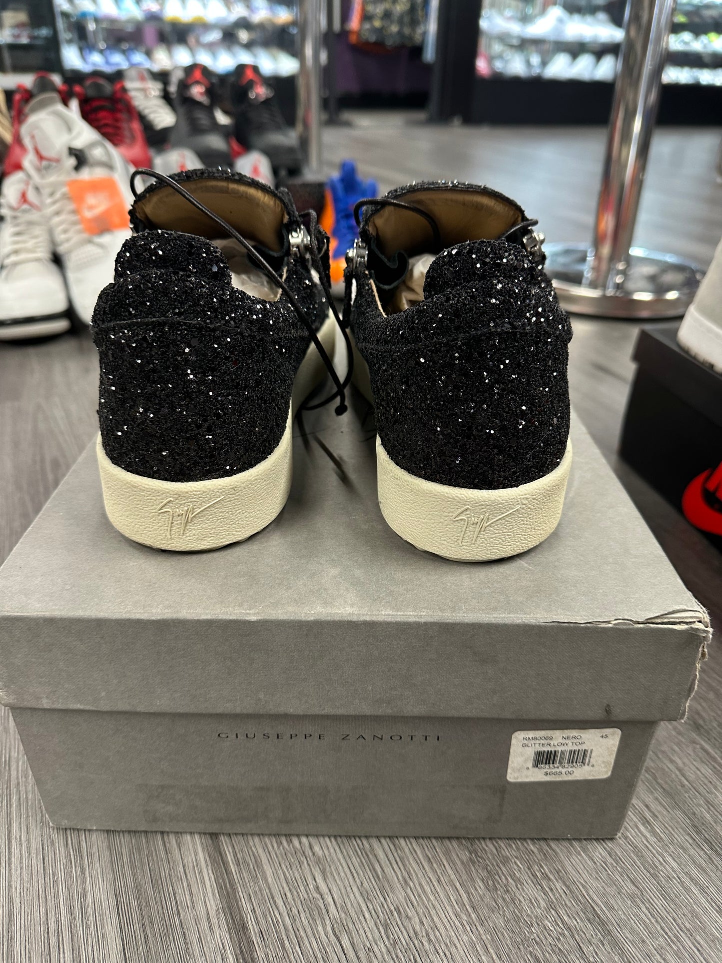 Giuseppe Zanotti Low "Black Glitter"