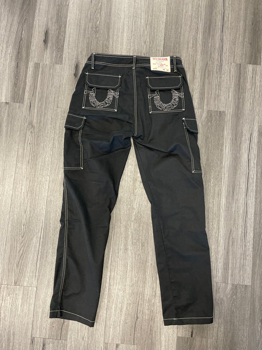 True Religion Pants Pocket Logo "Black/White"