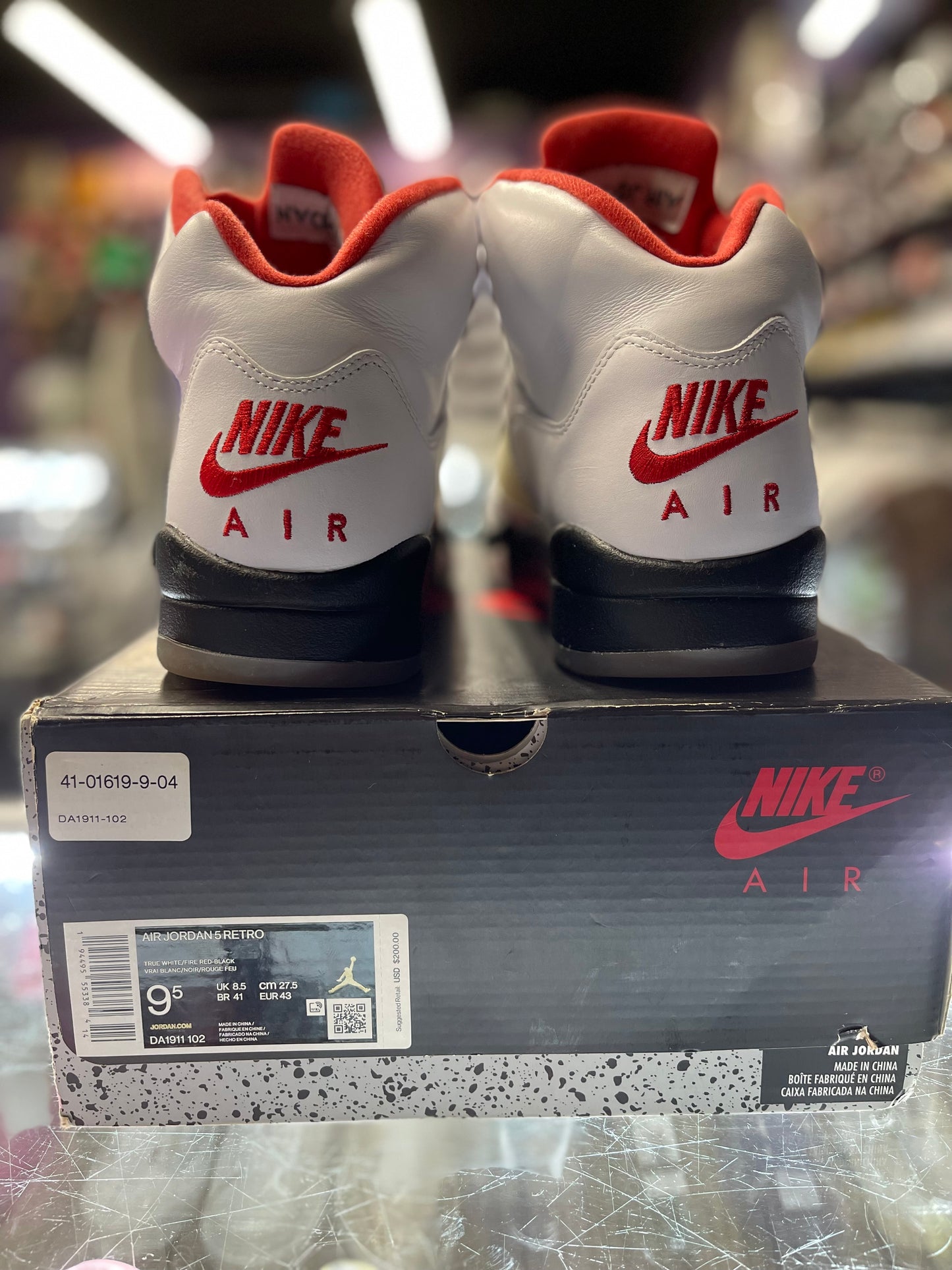 2020 Air Jordan Retro 5 "Fire Red Silver Tongue"