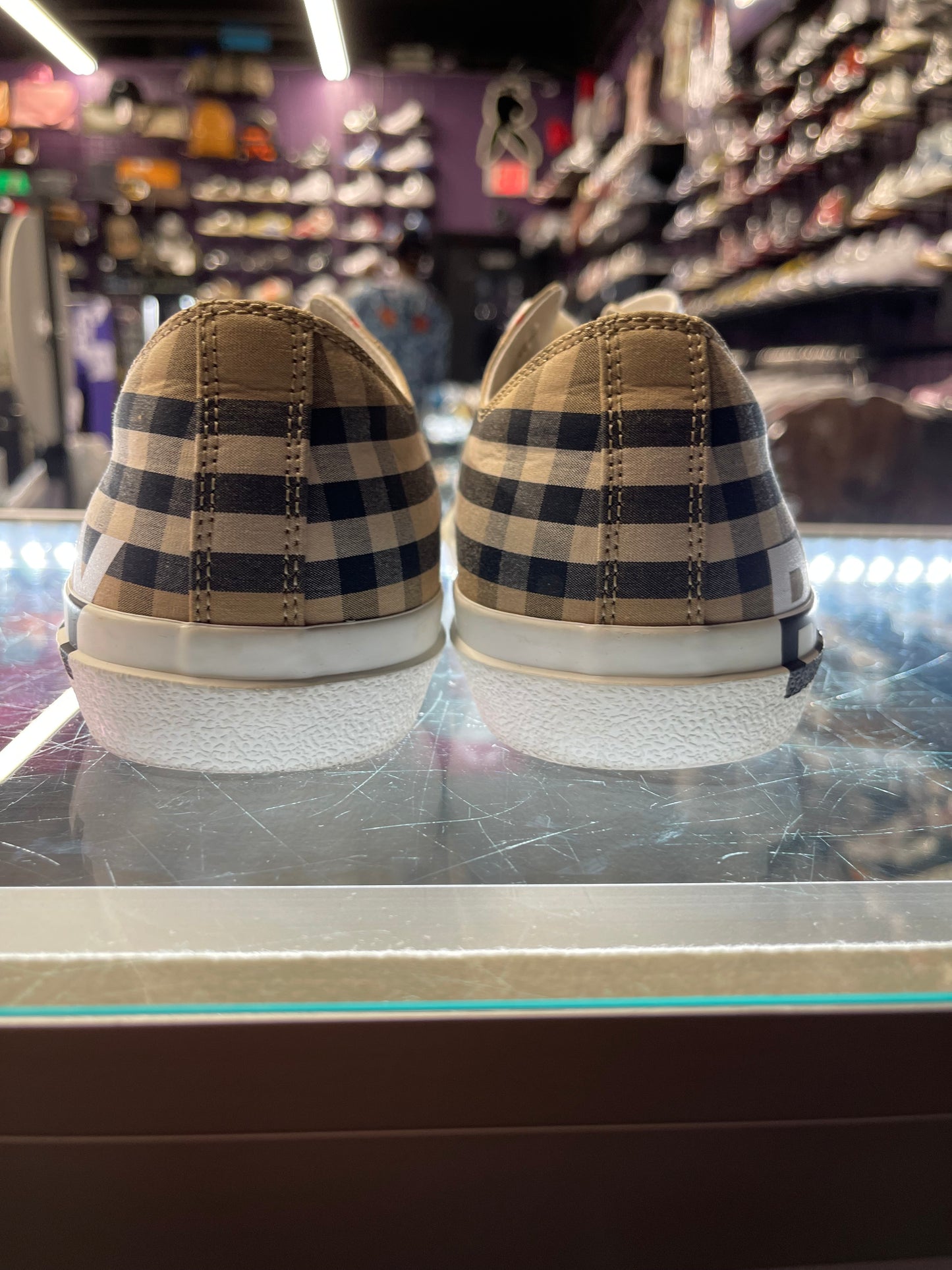 Burberry Vintage Check Low-Top Logo Sneakers "Archive Beige"