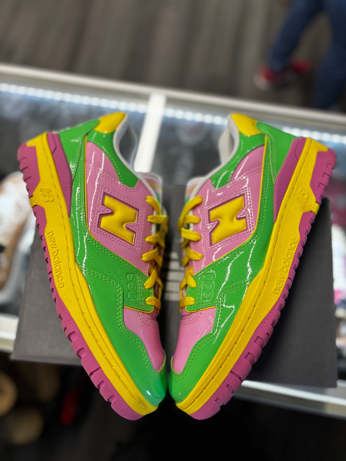 2024 New Balance 550 "Y2k Patent Leather Pack Pink Green"