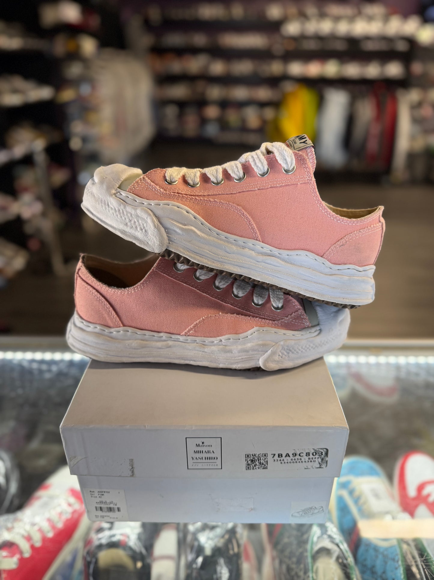 Maison Mihara Yasuhiro Hank OG Sole Canvas Low "Pink"
