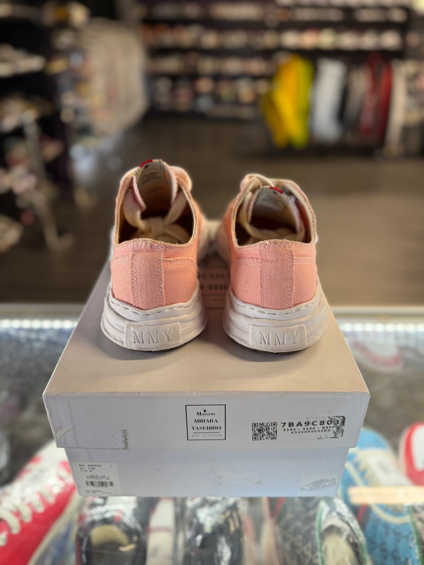 Maison Mihara Yasuhiro Hank OG Sole Canvas Low "Pink"