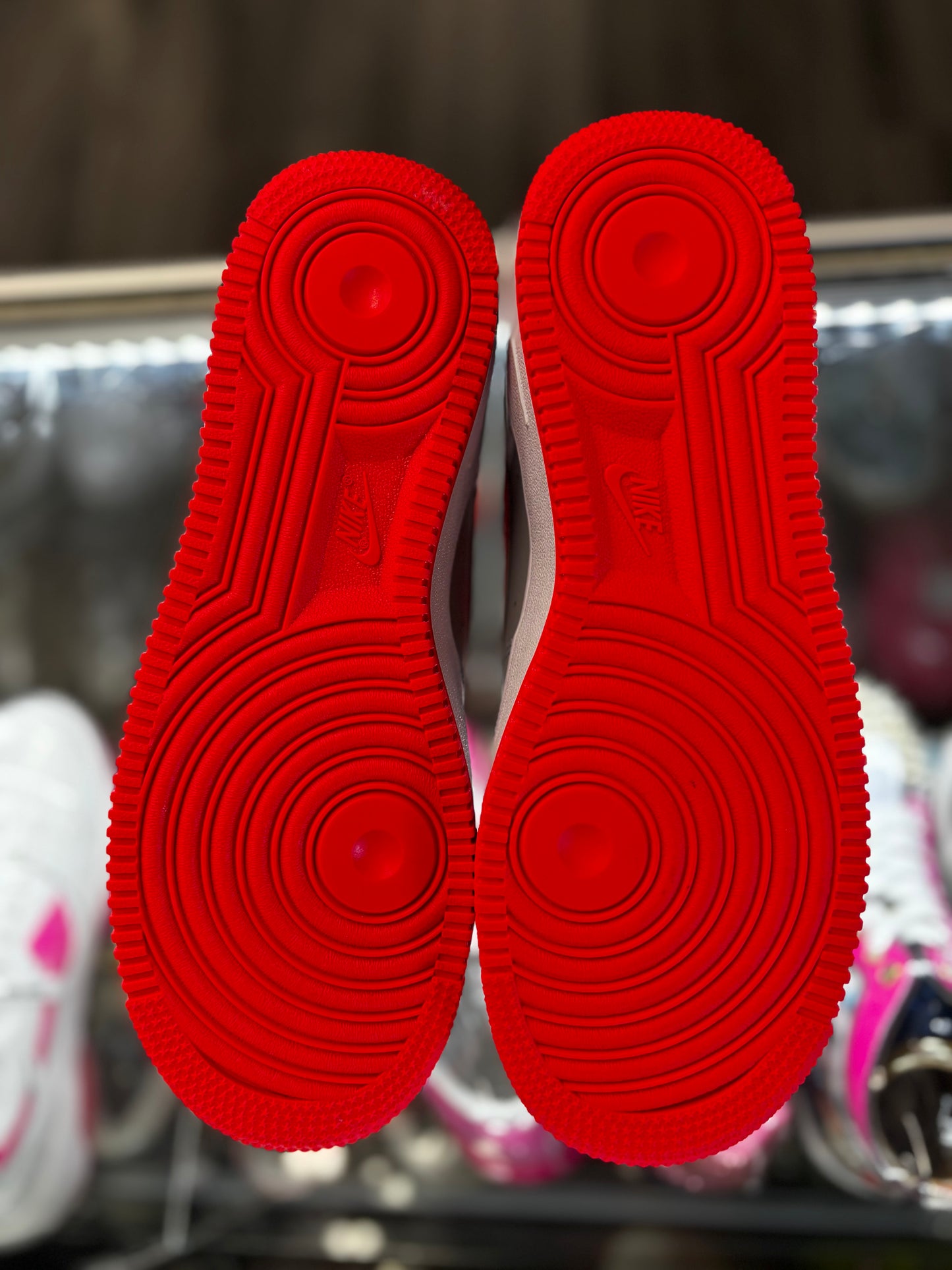 2021 Nike Air Force 1 Low "Light Smoke Bright Crimson" (GS)