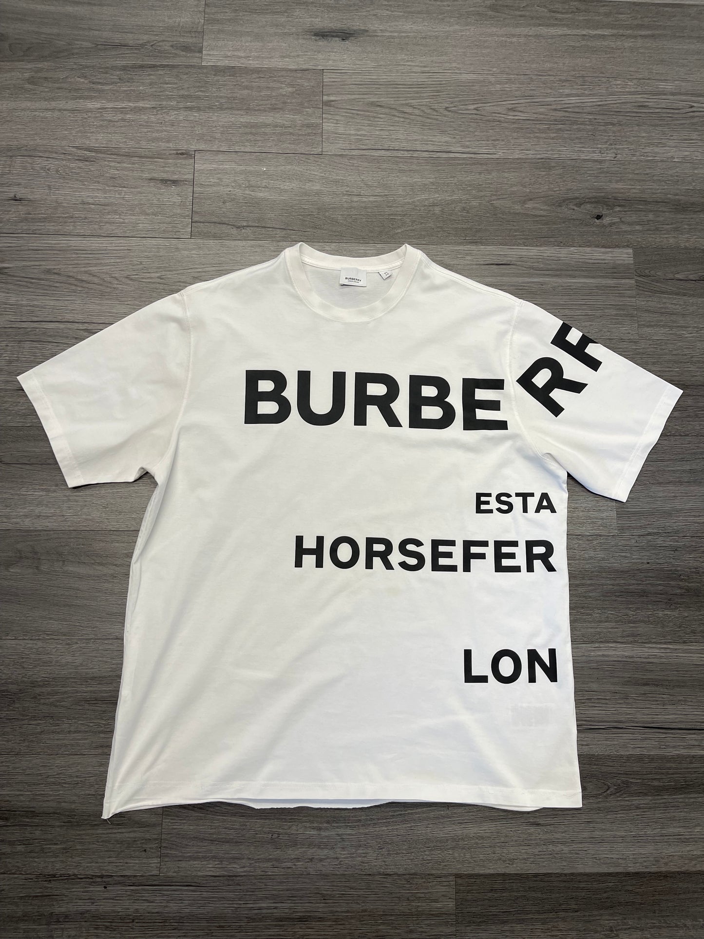 Burberry Horseferry Print Print Tee "White/Black"