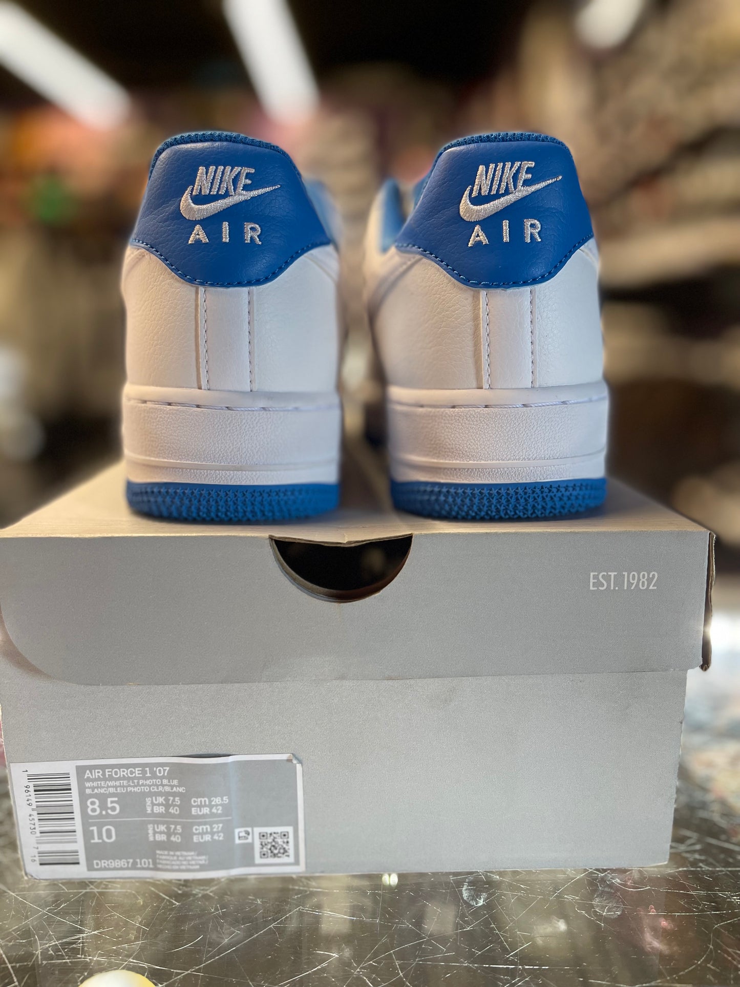 2022 Nike Air Force 1 Low "White Light Photo Blue"