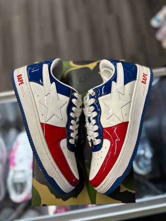 Bapesta Low "Red/White/Navy"