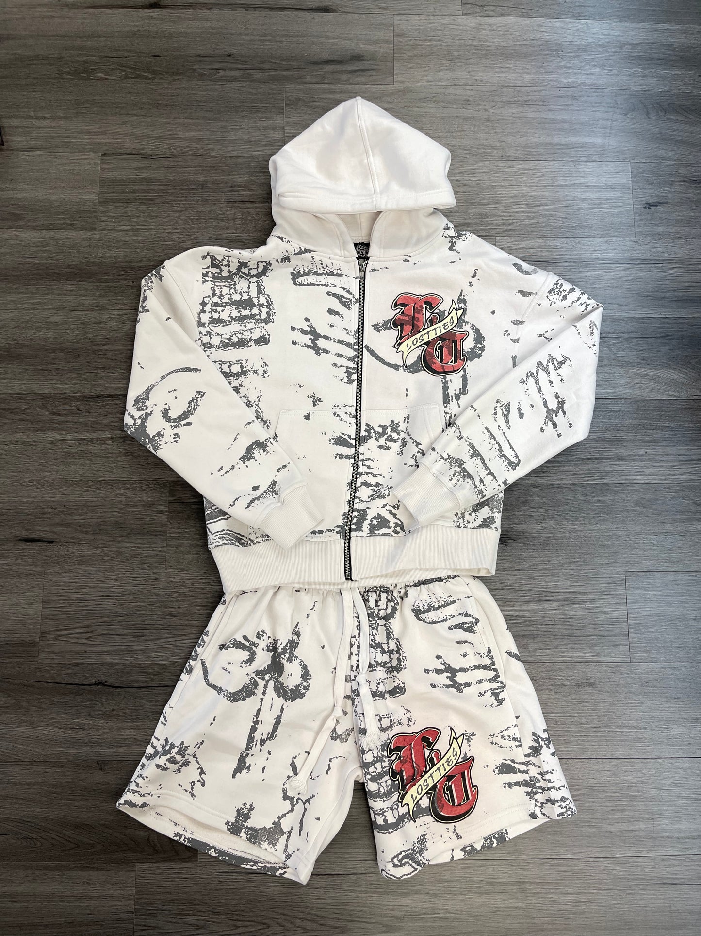 Lost Ties Short Set "Graffiti