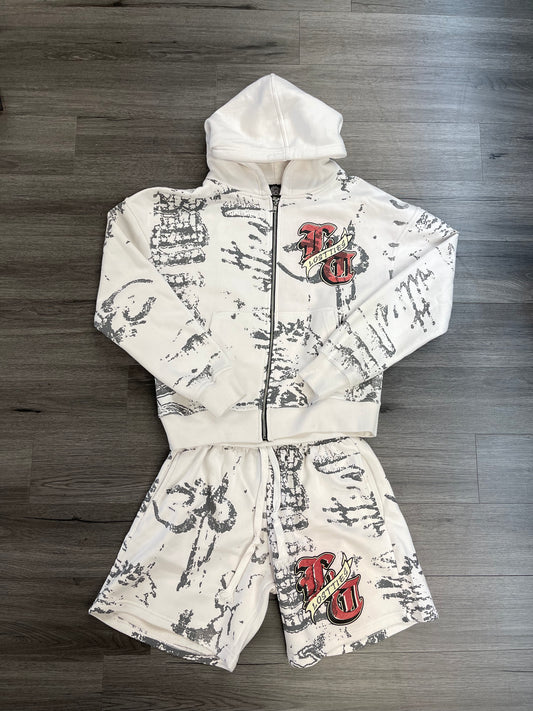 Lost Ties Short Set "Graffiti