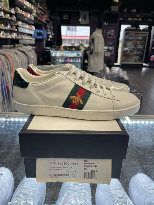 Gucci Ace Low Embroidery Bee "White"