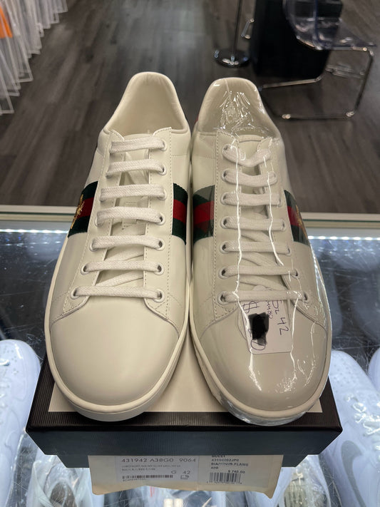 Gucci Ace Low Embroidery Bee "White"
