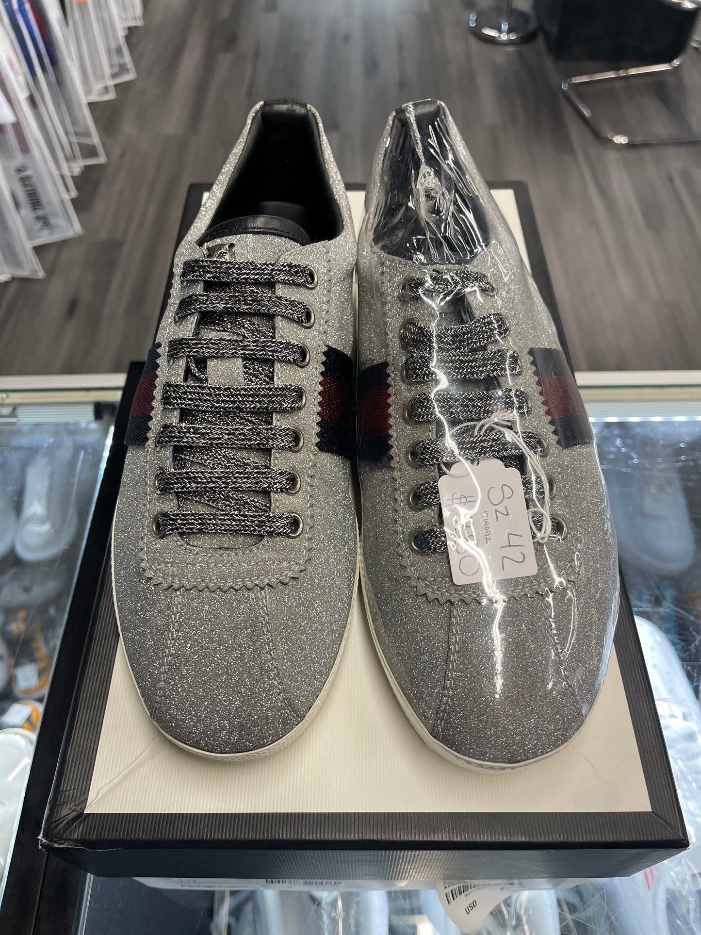 Gucci Bambi Web "Silver"