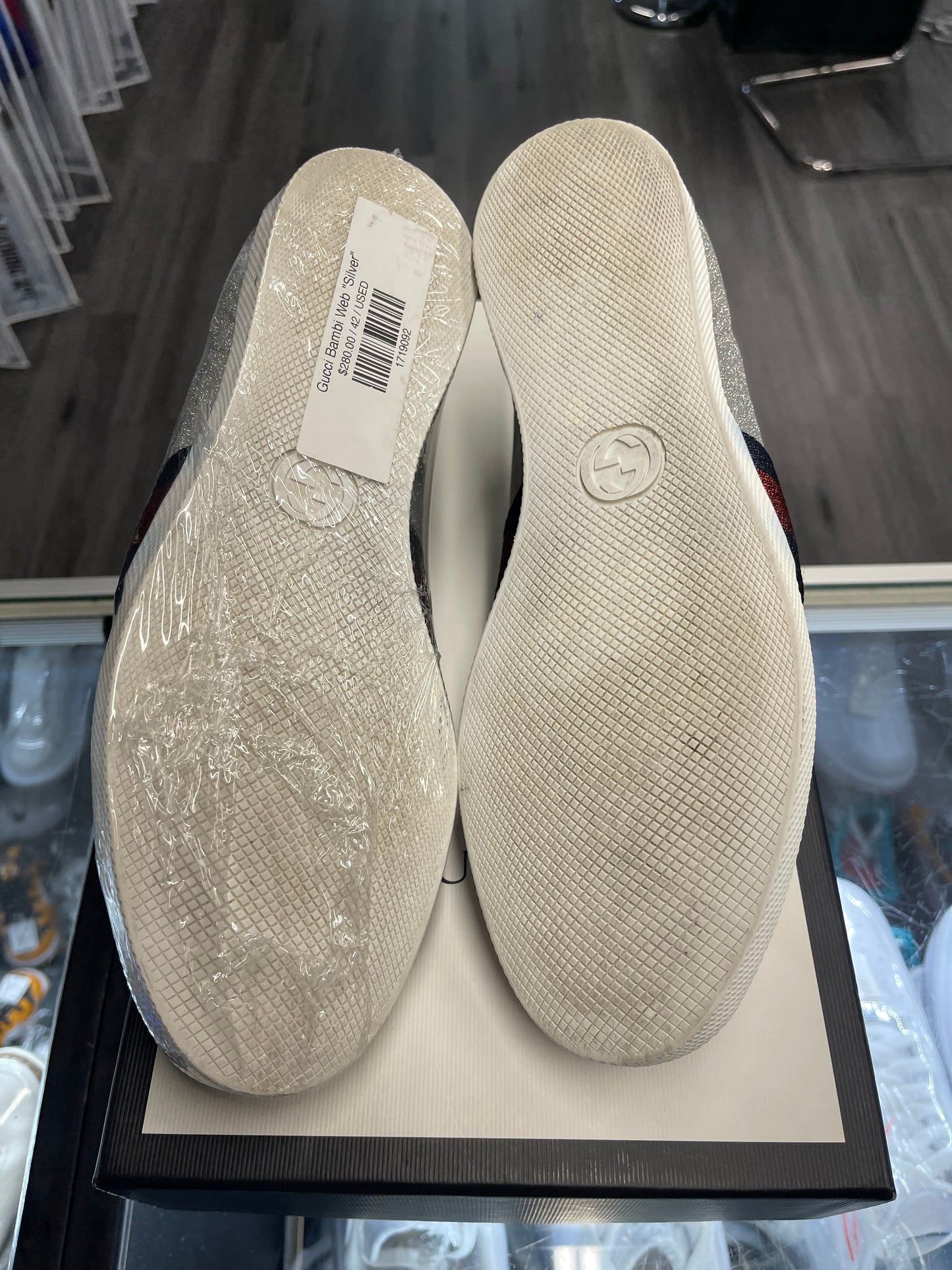 Gucci Bambi Web "Silver"