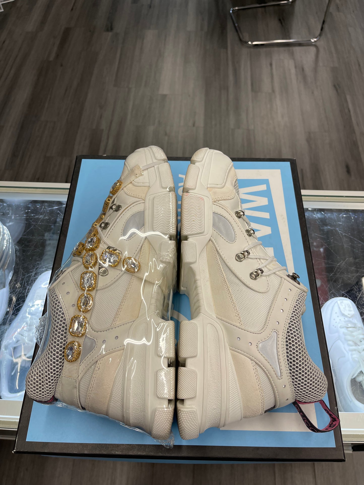 Gucci Flashtrek Removable Crystal "White"