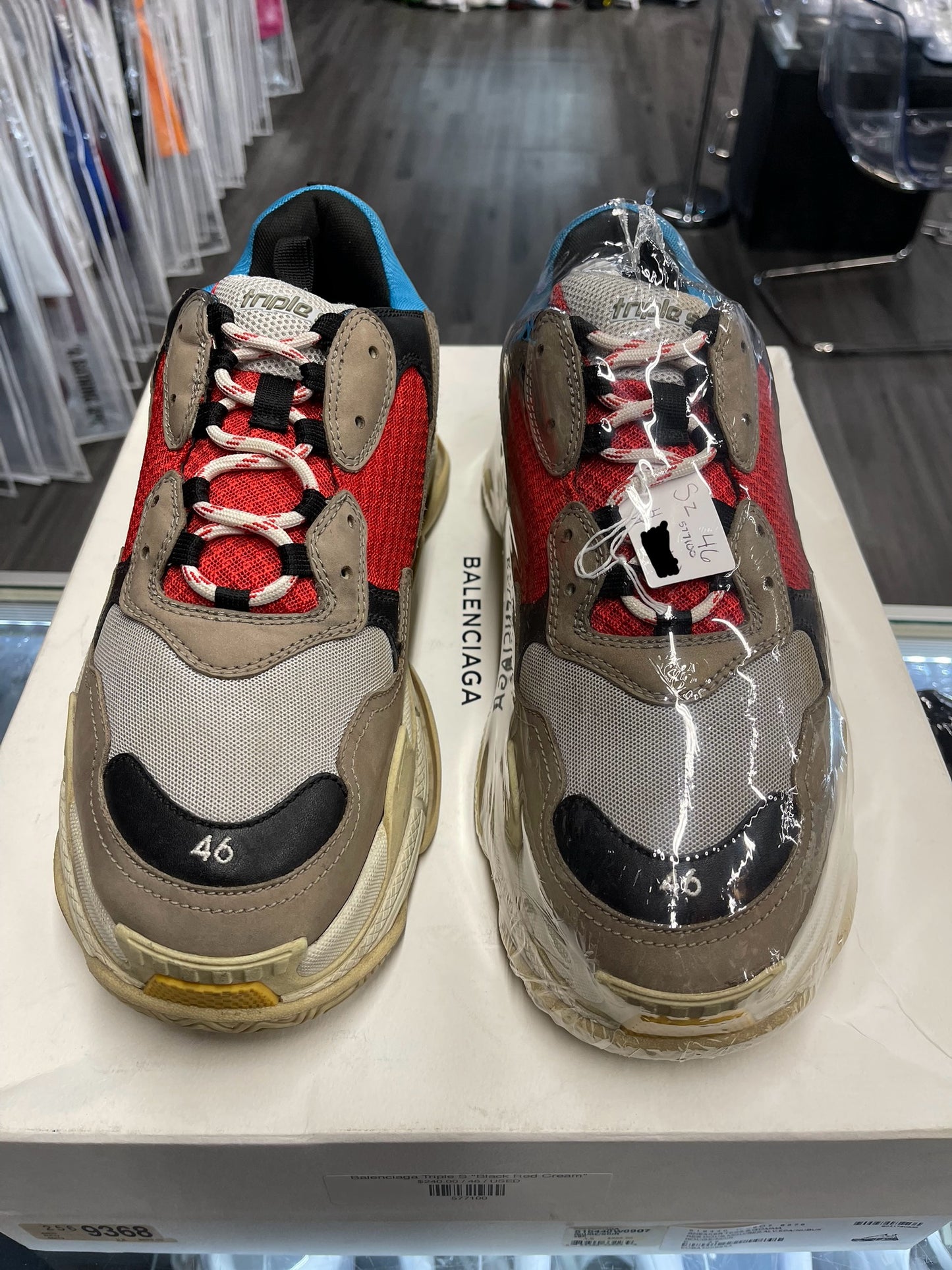 Balenciaga Triple S "Black Red Cream"