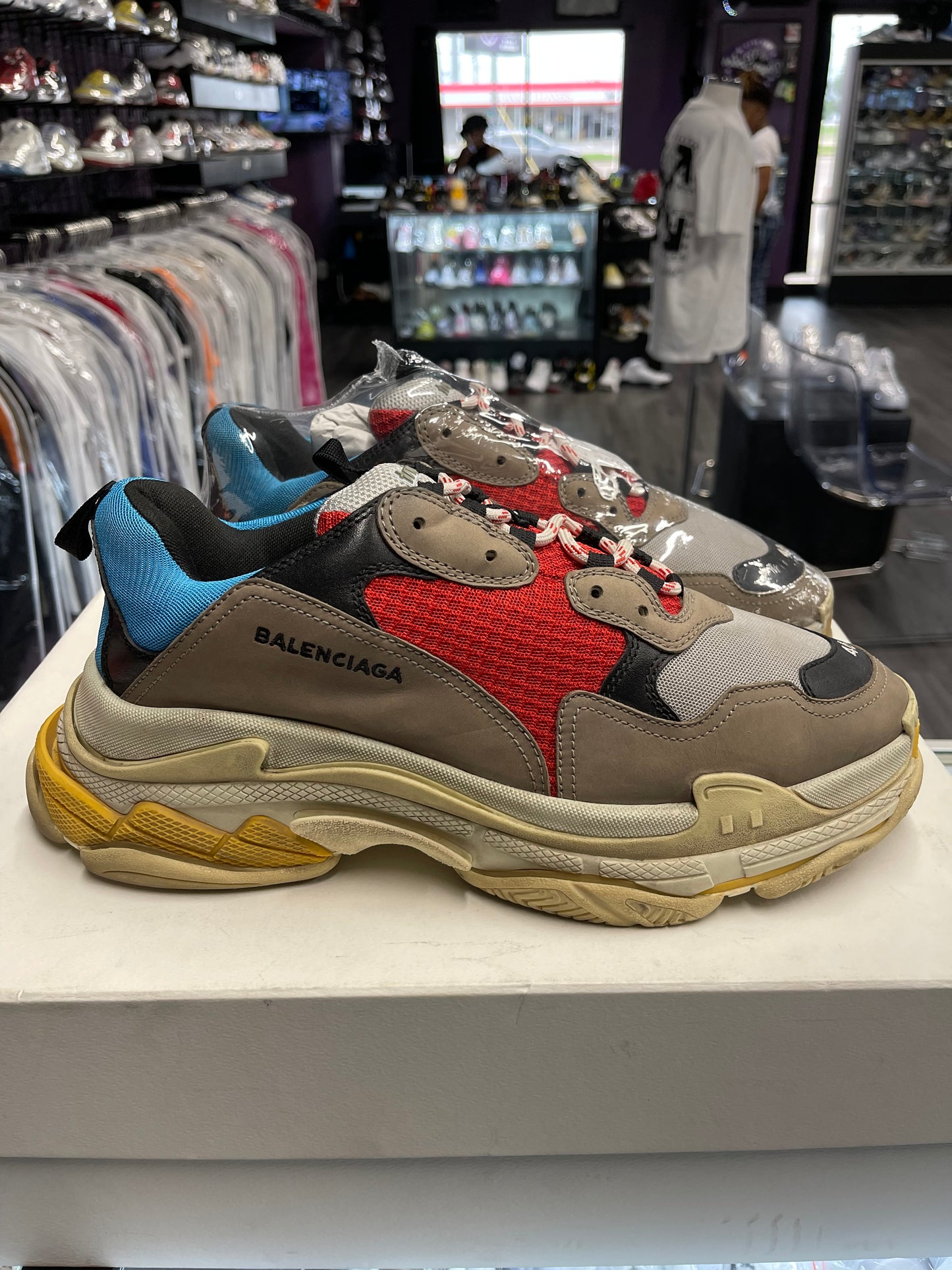 Balenciaga Triple S "Black Red Cream"