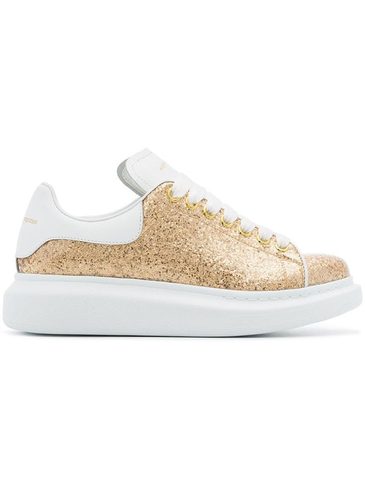 Alexander Mcqueen Oversized Sneaker "Glitter Gold"