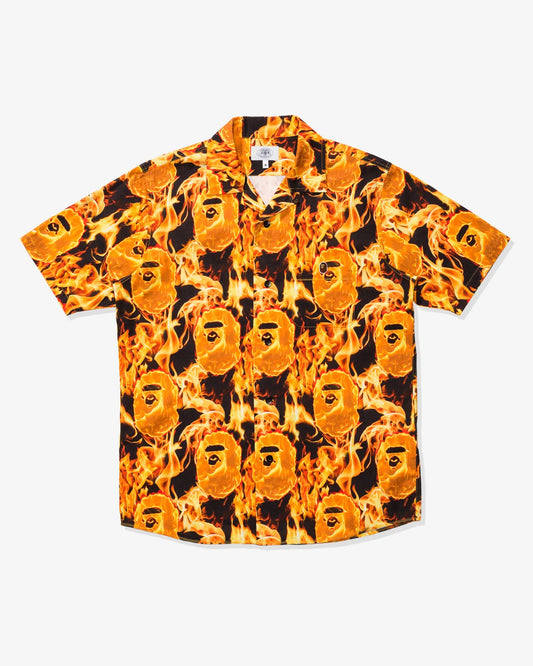 Bape Button Down "Flame"
