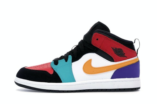 2019 Air Jordan 1 Mid "Bred Multi Color" (TD)